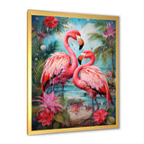 Flamingo Tropical Territories - Flamingo Canvas Wall Art