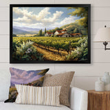 Vineyard Charm Landscape I - Landscapes Canvas Wall Art