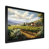 Vineyard Charm Landscape I - Landscapes Canvas Wall Art