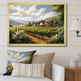 Vineyard Charm Landscape I - Landscapes Canvas Wall Art