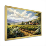 Vineyard Charm Landscape I - Landscapes Canvas Wall Art