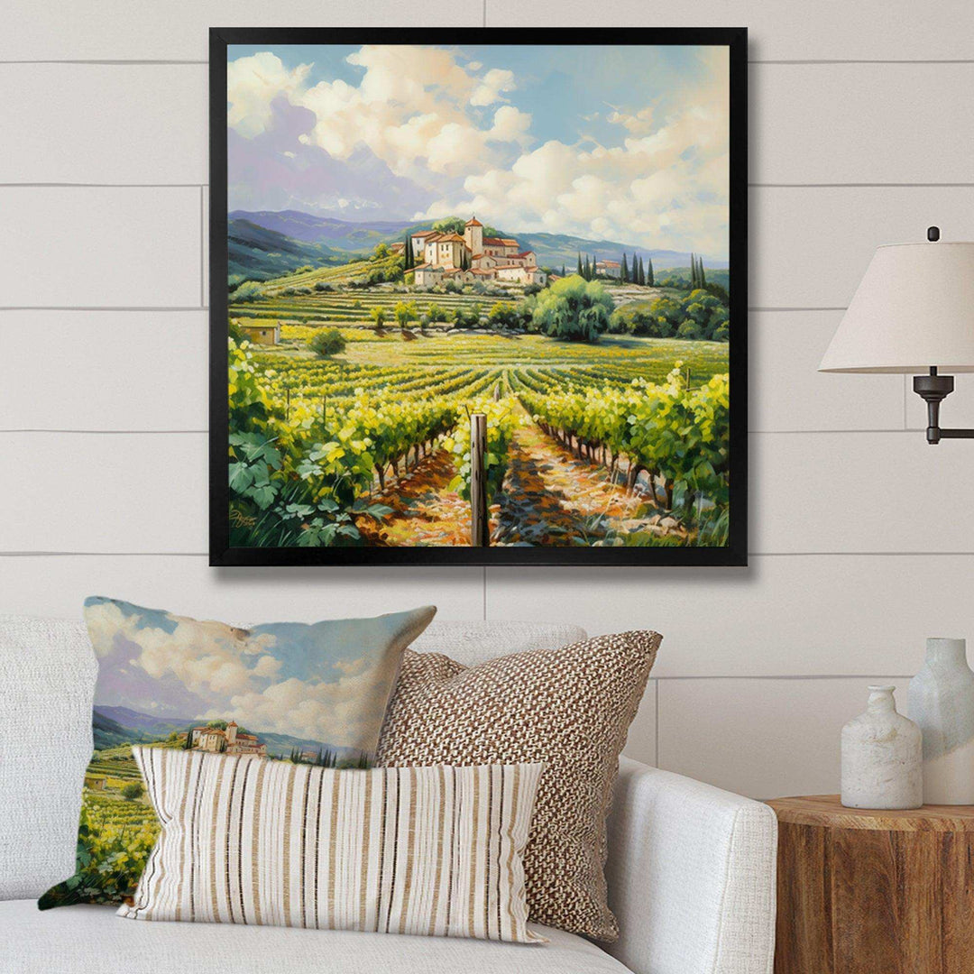 Vineyard Charm Landscape IV - Landscapes Canvas Wall Art