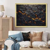 volcano Volcanic Veins - Landscapes Canvas Wall Art