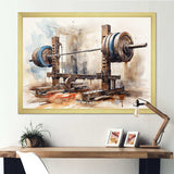 Weightlifting - Sports Canvas Wall Art