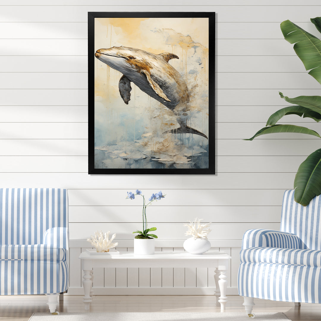 breaching Whale - Whale Wall Art Prints