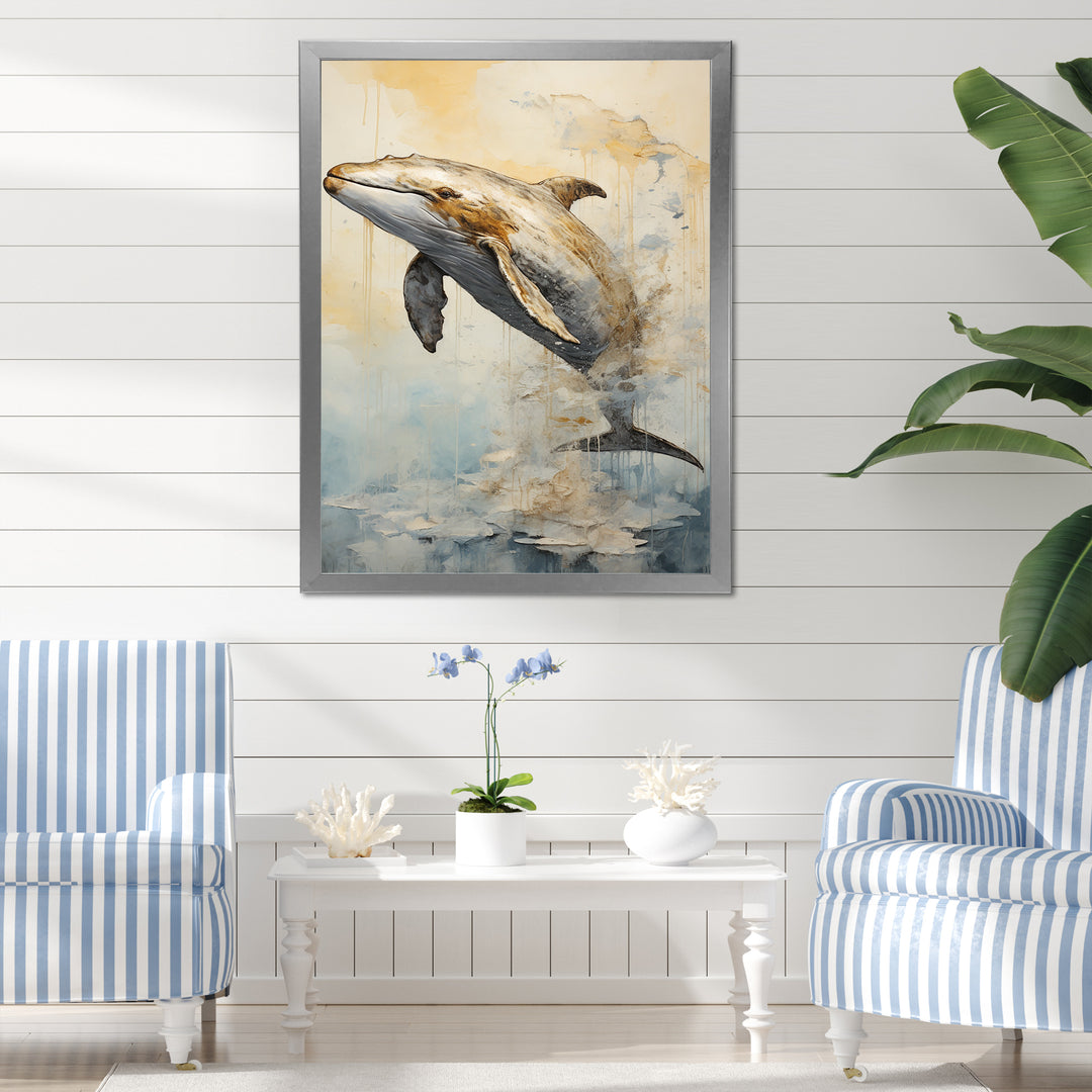 breaching Whale - Whale Wall Art Prints