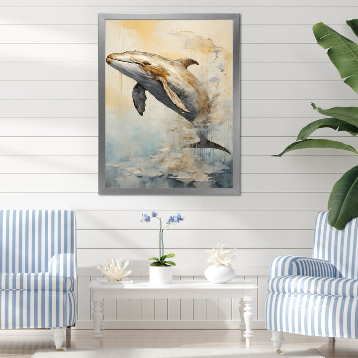 breaching Whale - Whale Wall Art Prints