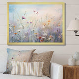 Wildflowers Wander meadows - Floral Canvas Wall Art