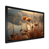 Sunset Wildflower Serenade - Floral Canvas Wall Art