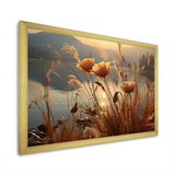 Sunset Wildflower Serenade - Floral Canvas Wall Art