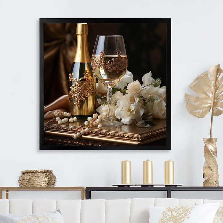 Classic Elegance - Food &amp; Beverage Canvas Wall Art