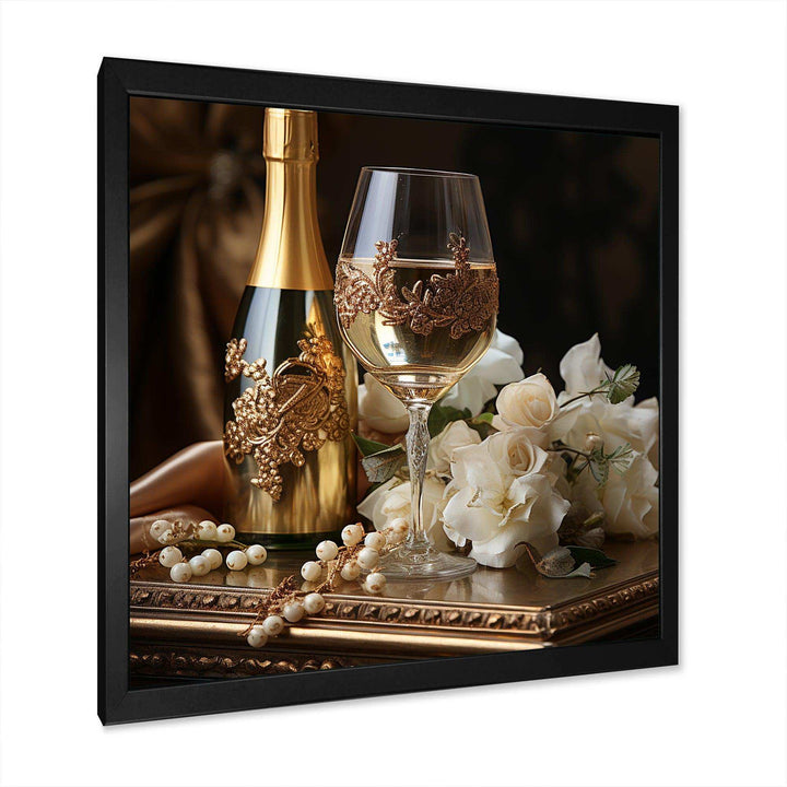 Classic Elegance - Food &amp; Beverage Canvas Wall Art