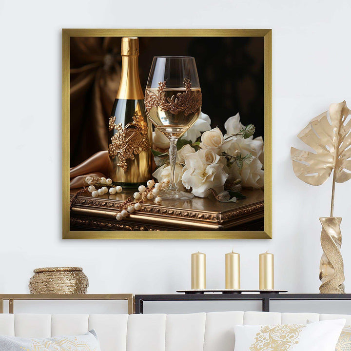 Classic Elegance - Food &amp; Beverage Canvas Wall Art