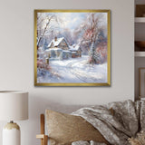 winter charm at country home - Landscapes Canvas Wall Art