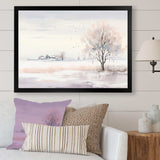 winter scenery minimalism - Landscapes Canvas Wall Art