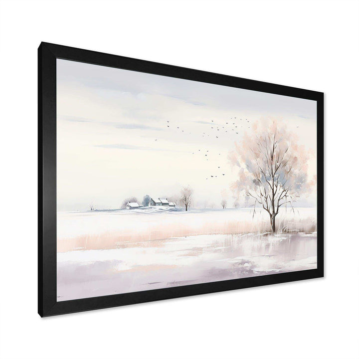 winter scenery minimalism - Landscapes Canvas Wall Art
