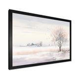 winter scenery minimalism - Landscapes Canvas Wall Art