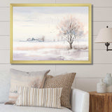 winter scenery minimalism - Landscapes Canvas Wall Art