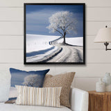 winter scenery minimalism - Landscapes Canvas Wall Art