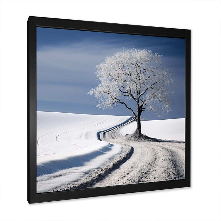 winter scenery minimalism - Landscapes Canvas Wall Art