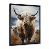 Yaks grazing in mountain - Yaks Bedroom Wall Art