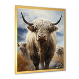 Yaks grazing in mountain - Yaks Bedroom Wall Art