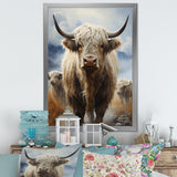 Yaks grazing in mountain - Yaks Bedroom Wall Art
