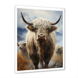 Yaks grazing in mountain - Yaks Bedroom Wall Art