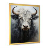 minimalism black and white Yak painting - Yaks Wall Art Prints
