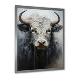 minimalism black and white Yak painting - Yaks Wall Art Prints