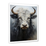 minimalism black and white Yak painting - Yaks Wall Art Prints