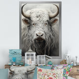 minimalism grey Yak painting - Black Yaks Wall Art