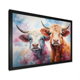 Cute Multicolor Yaks selfie - Yaks Living Room Wall Art