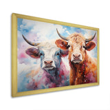 Cute Multicolor Yaks selfie - Yaks Living Room Wall Art