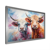 Cute Multicolor Yaks selfie - Yaks Living Room Wall Art