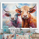 Cute Multicolor Yaks selfie - Yaks Living Room Wall Art