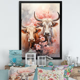 Romanticism Yaks couple harmony - Yaks Bedroom Wall Art