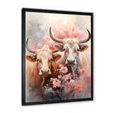 Romanticism Yaks couple harmony - Yaks Bedroom Wall Art