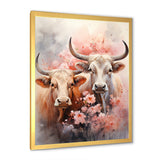 Romanticism Yaks couple harmony - Yaks Bedroom Wall Art