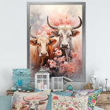 Romanticism Yaks couple harmony - Yaks Bedroom Wall Art