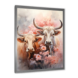 Romanticism Yaks couple harmony - Yaks Bedroom Wall Art