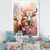 Romanticism Yaks couple harmony - Yaks Bedroom Wall Art