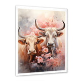 Romanticism Yaks couple harmony - Yaks Bedroom Wall Art