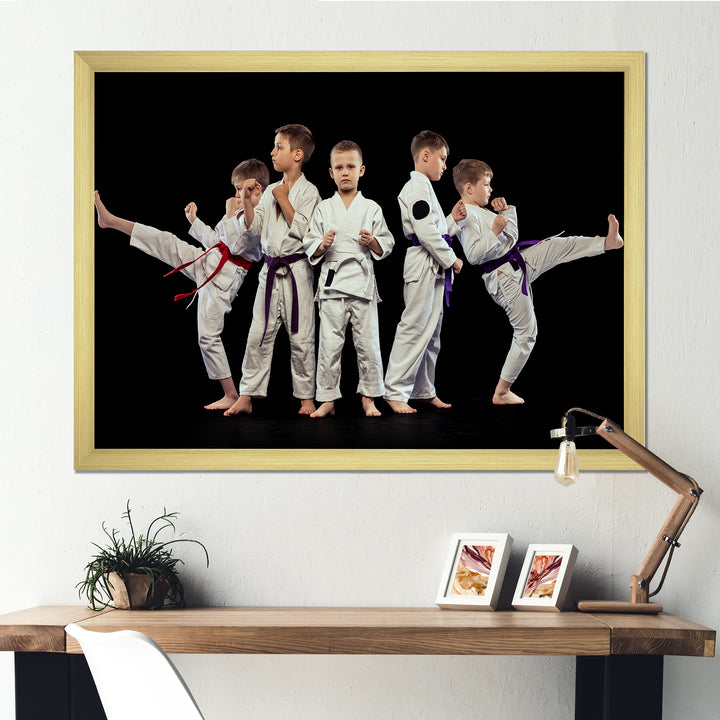 Karate Kids - Martial Arts Canvas Wall Art