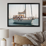Yacht clubbing paradise - Boat Sailing Canvas Wall Art