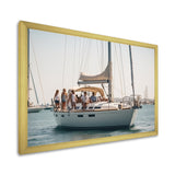 Yacht clubbing paradise - Boat Sailing Canvas Wall Art