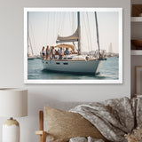 Yacht clubbing paradise - Boat Sailing Canvas Wall Art