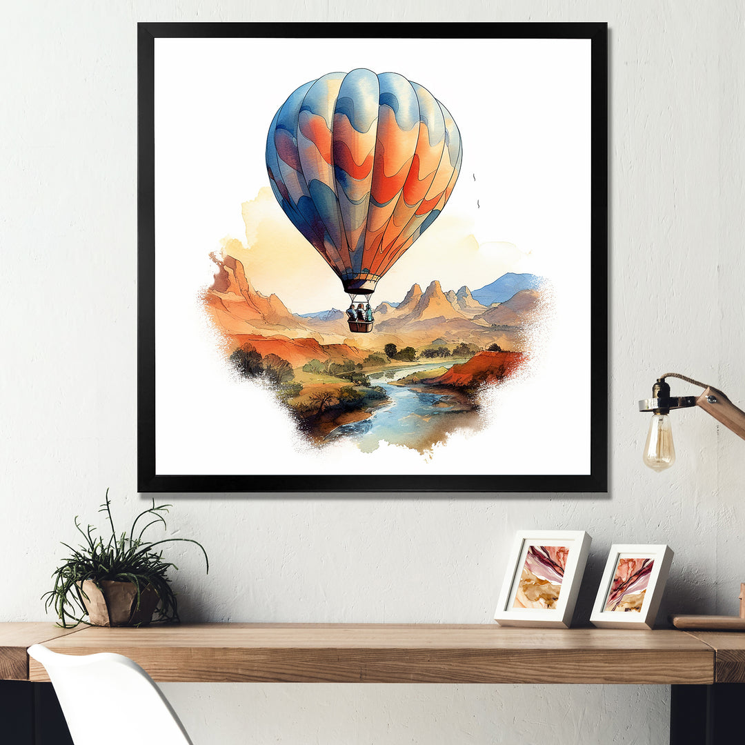 Hot Air Balloon dreamscape - Hot Air Balloon Canvas Wall Art