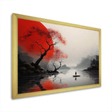 Japanese monochrome Sculpted Silence valley - Landscapes Canvas Wall Art