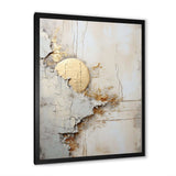 grey and white nature split - Abstract Canvas Wall Art